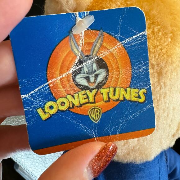 EUC Vintage Warner Bros. Looney Tunes Porky Pig 12” Plush w Original Tags 1997 - Picture 3 of 8